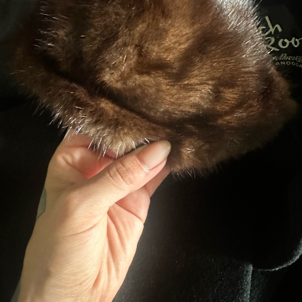 Vintage Pea Coat With Fur Collar - Picture 6 of 6